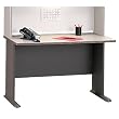 Taupe 48" Desk Bush Furniture Advantage Series A By Bush Furniture