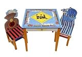 LC Creations All Aboard Handpainted Table and 2 Chairs