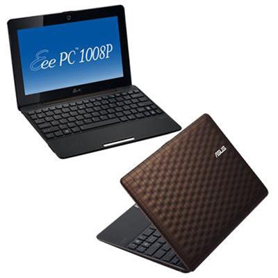 Asus Eee PC 1008P-KR-PU17-BR 10.1-Inch Intel Atom Netbook Computer (Coffee Brown)