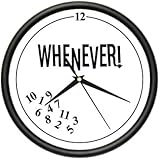 WHENEVER ~Wall Clock~ retired retirement office gift