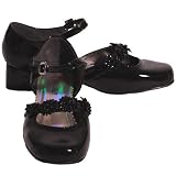 Laura Ashley Little Girls Black Flower Dress Occasion Shoes 11Y-7A Laura Ashley Little Girls Black Flower Dress Occasion Shoes 11Y-7A