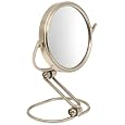 Jerdon MC315N 3-Inch Travel Folding Mirror, 15X Magnification, Nickel Finish