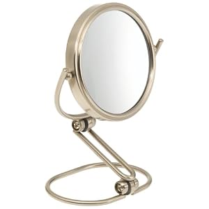Jerdon Model's Choice MC315N 3" 15X Travel Folding Mirror, Nickel Finish