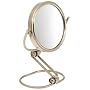 Jerdon Model's Choice MC315N 3" 15X Travel Folding Mirror, Nickel Finish