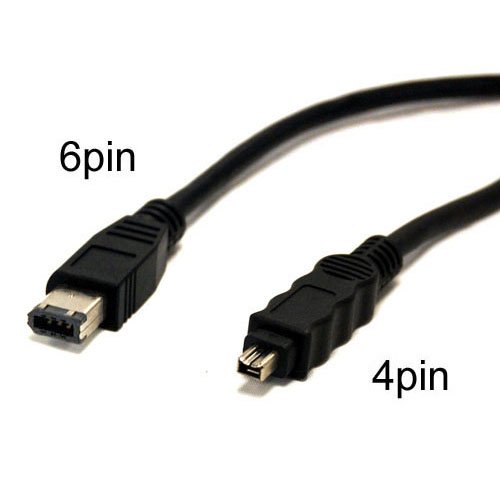 FireWire 400(IEEE1394a) Cables, 6pin to 4pin - 15 Feet On Sale