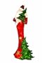 Barcana 40.5-Inch Illuminated Life Impressions Santa Christmas Light