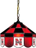 NCAA Nebraska Cornhuskers 14 Tiffany Style Executive Hanging Lamp