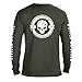 Divided We Fall Military Sniper Skull Long Sleeve T-Shirt X-Large Military Green