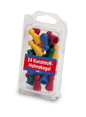 Noris - 24 bunte Kunststoffhalmakegel im Blister Preisvergleich