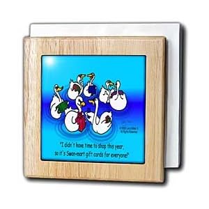 Larry Miller - Swan-Mart Gift Cards - 6 Inch Tile Napkin Holder by 