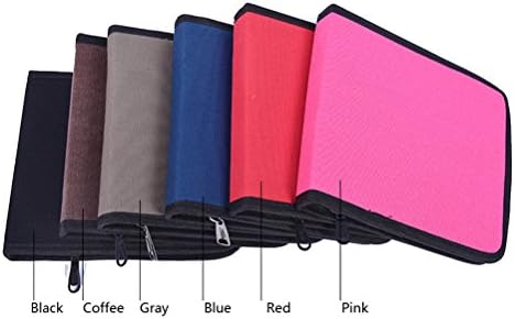 YAYITANG Secret Garden Dedicated 36 Slots Canvas Zipper Storage Bag Anti-fall-plug Pencil Black