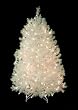 4.5' Pre-Lit Shimmering White Iridescent Christmas Tree - Clear Lights