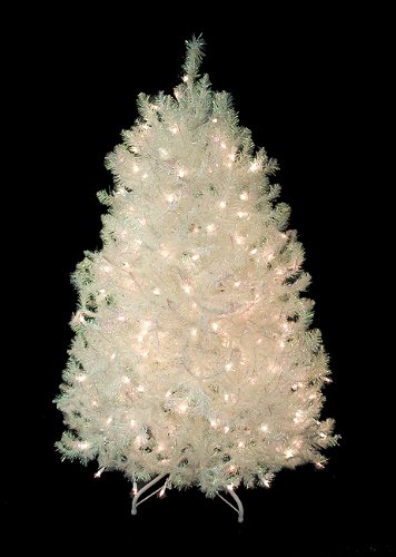 4.5' Pre-Lit Shimmering White Iridescent Christmas Tree - Clear Lights 4.5' Pre-Lit Shimmering White Iridescent Christmas Tree - Clear Lights