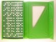 Double Six Jumbo Dominoes-(8.5" x 5") Set of 28-Green/Green