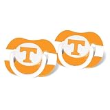Tennessee Volunteers Orange-White Striped 2-Pack Team Logo Pacifiers