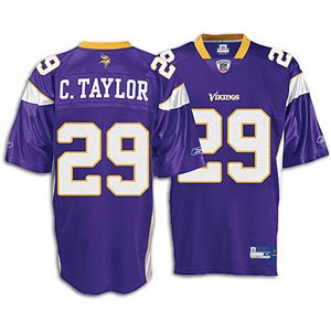 Minnesota Vikings Chester Taylor Replica Adult Team Color player Jersey, Size= X-Large