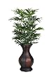 Artificial Parlor Palm Floor Plant in Rattan