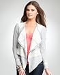 bebe French Terry Waterfall Jacket