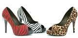 41FEzzVPalL. SL160  Penthouse Womens Harlow Peep Toe Pump