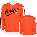 Baltimore Orioles Orange Full Zip Tricot Track Jacket