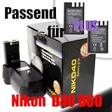 Akkugriff Batteriegriff ersetzt Nikon fuer D40 D40X D60 D5000 D3000