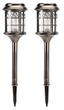 Sunergy 2 Antique Pewter Inlay Arch Solar Light, White