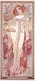 Autumn, 1900 Art Giclee Poster Print by Alphonse Mucha, 18x36