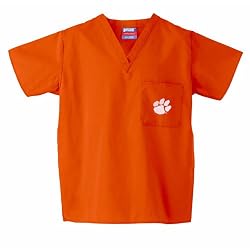 Clemson Tigers NCAA Classic Scrub 1 Pocket Top (Orange)
