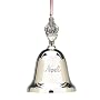 Reed & Barton Silverplate 2007 Noel Bell, Santa Finial Ornament, Plays "We Wish You a Merry Christmas"