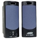 Genica Hi-Fi Powered Stereo Speakers (Black)