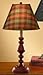 Large Red Candlestick Lamp