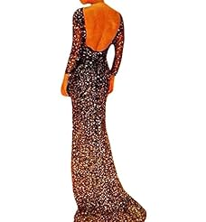 Sexy Spring Summer Sequined Sheath Cotton/Polyester Prom Dress/Wedding Dress 