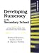 Developing Numeracy in the Secondary School: A Practical Guide for Students and Teachers
