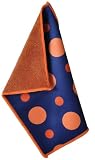 Toddy Gear Nano Nano 9 x 9 Inch Premium Microfiber Smart Cloth, for iPad and Touch Screen Cleaning - Retail Packaging - Orange/Blue, 19X9B1012