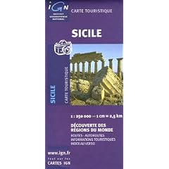 Carte touristique : Sicile