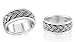 Jewelry : Unisex Oxidized Spinner Ring Band Sterling Silver