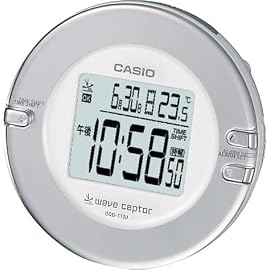 CASIO wave ceptor デスクトップ電波目覚し時計 DQD-110J-7JF （福島・九州両局対応） 温度計・カレンダー表示