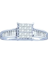 0.50CTW DIAMOND LADIES INVISIBLE RING