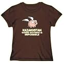T-Shirt Womens Brown " Kazakhstan where nothing is impossible " Countries