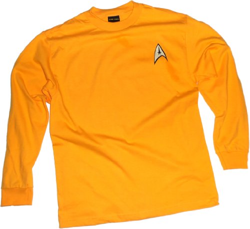  Star Trek Command Gold Uniform Adult Long-Sleeve T-Shirt