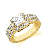 1.25 Carat Diamond Engagement Ring Wedding Ring on 14k White Gold