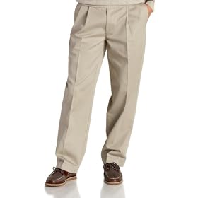 IZOD Men's American Chino Pleated Metrix Fit Pant
