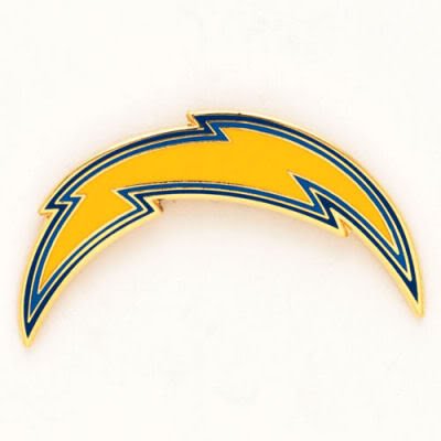 SAN DIEGO CHARGERS OFFICIAL LOGO JERSEY LAPEL PIN
