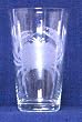 Individually Hand Etched Crab Tumbler Glass 7"H Set / 4
