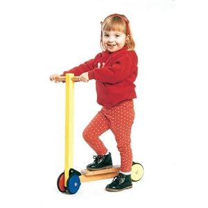Le Toy Van Wooden Folding Scooter Rainbow by 