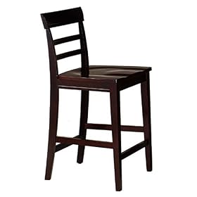 HomeStyles Bar Stool with Back Coffee finish by Unknown