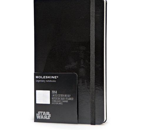 Moleskine 2014 Star Wars Limited Edition Weekly Planner, 12 Month, Large, Black, Hard Cover (5 x 8.25) (Planners & Datebooks)