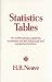 Statistics Tables