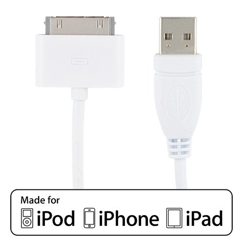 EVOPower USB Sync & Charge Dock Connector Cable For Apple iPod Touch iTouch 4G 3G 2G 1G / 4th 3rd 2nd 1st Generation (Made for iPod iPhone iPad / Licensed by Apple)