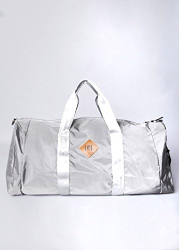 Brooklyn Industries Unisex Oxford Water-Resistant Duffle Bag Silver
